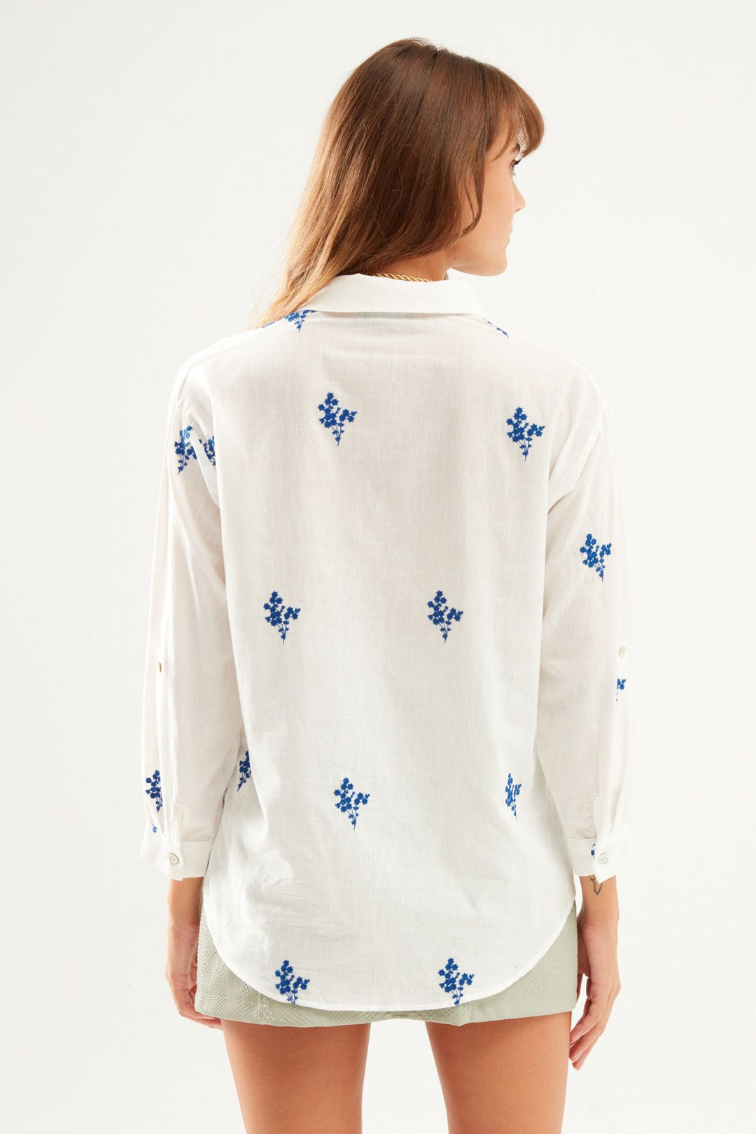Embroidery Detailed Shirt White