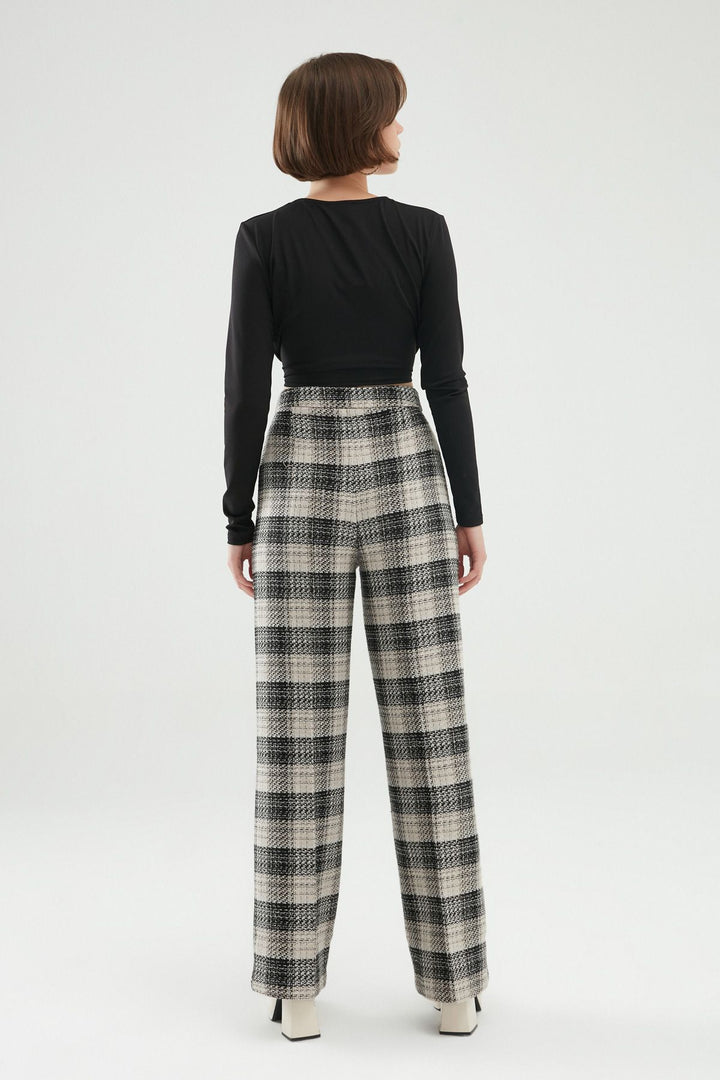 Wide Leg Trousers Black