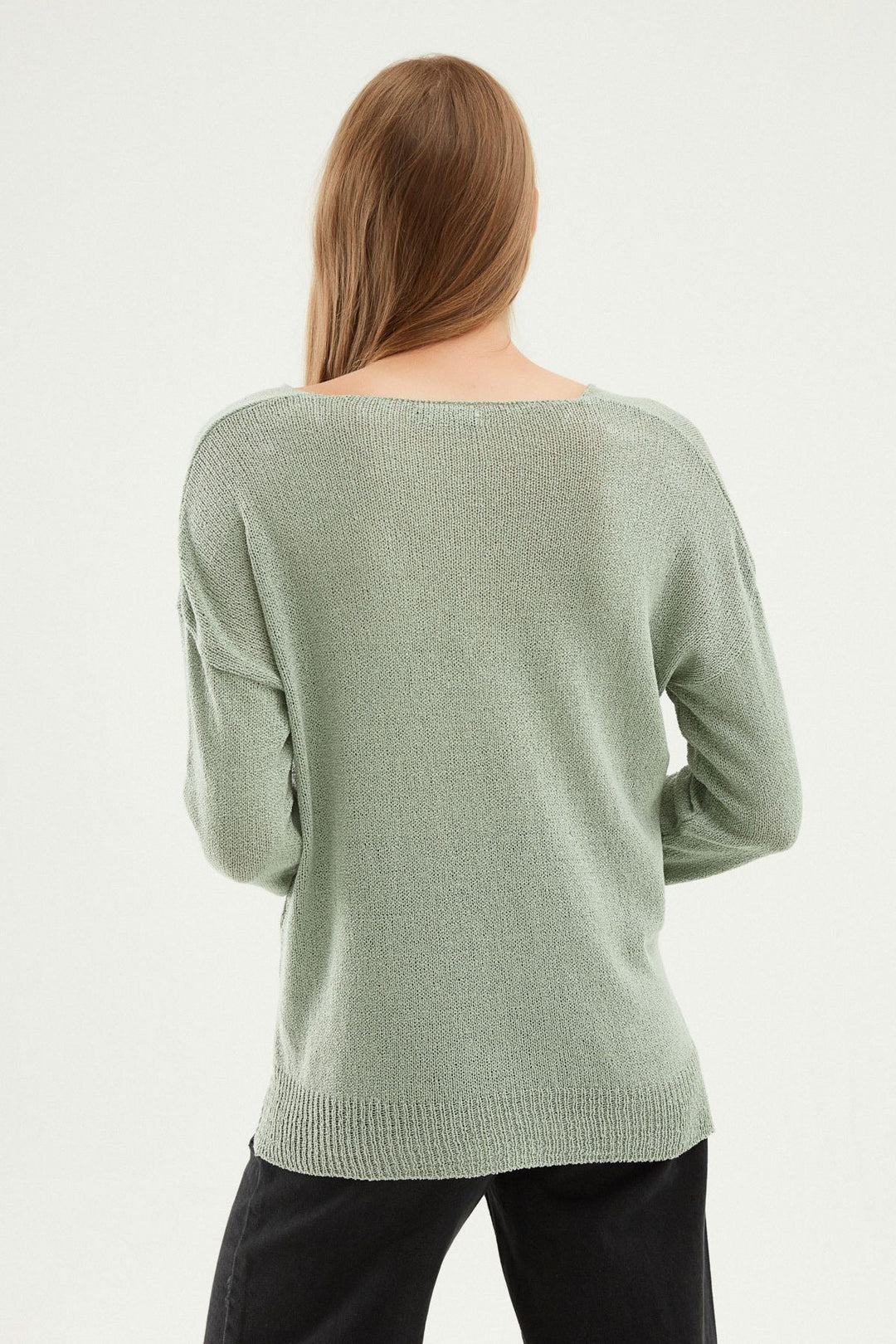 V Neck Knitwear Mint