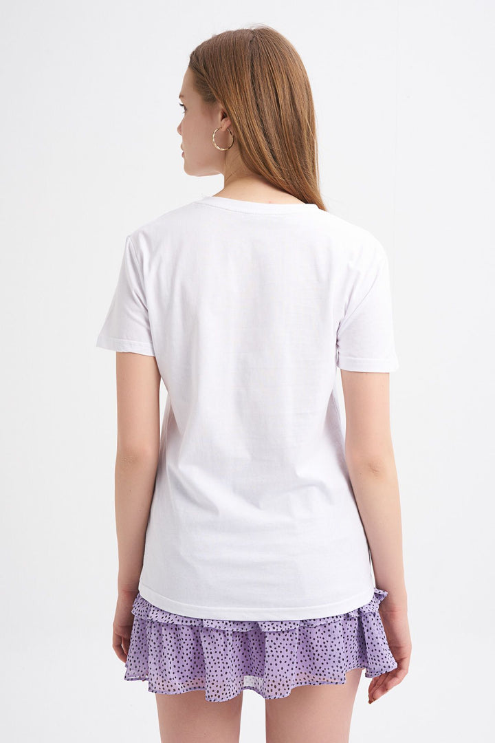 Baskılı Tişört Sarı