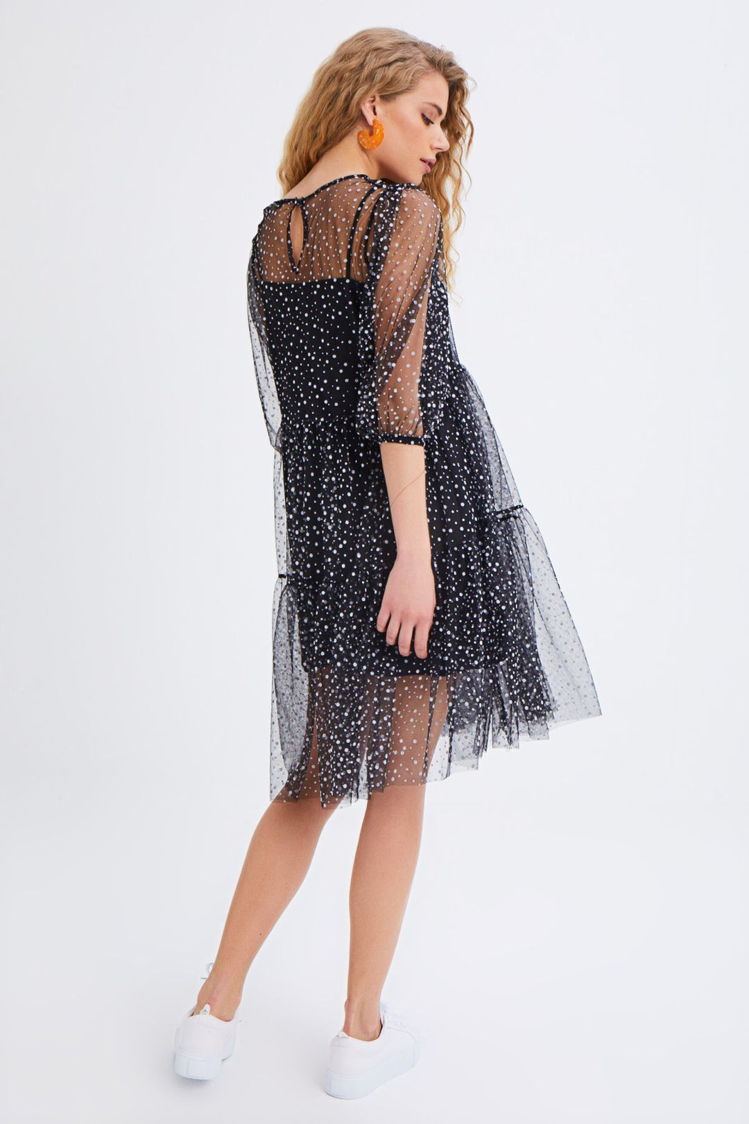 Long Sleeve Midi Dress Black