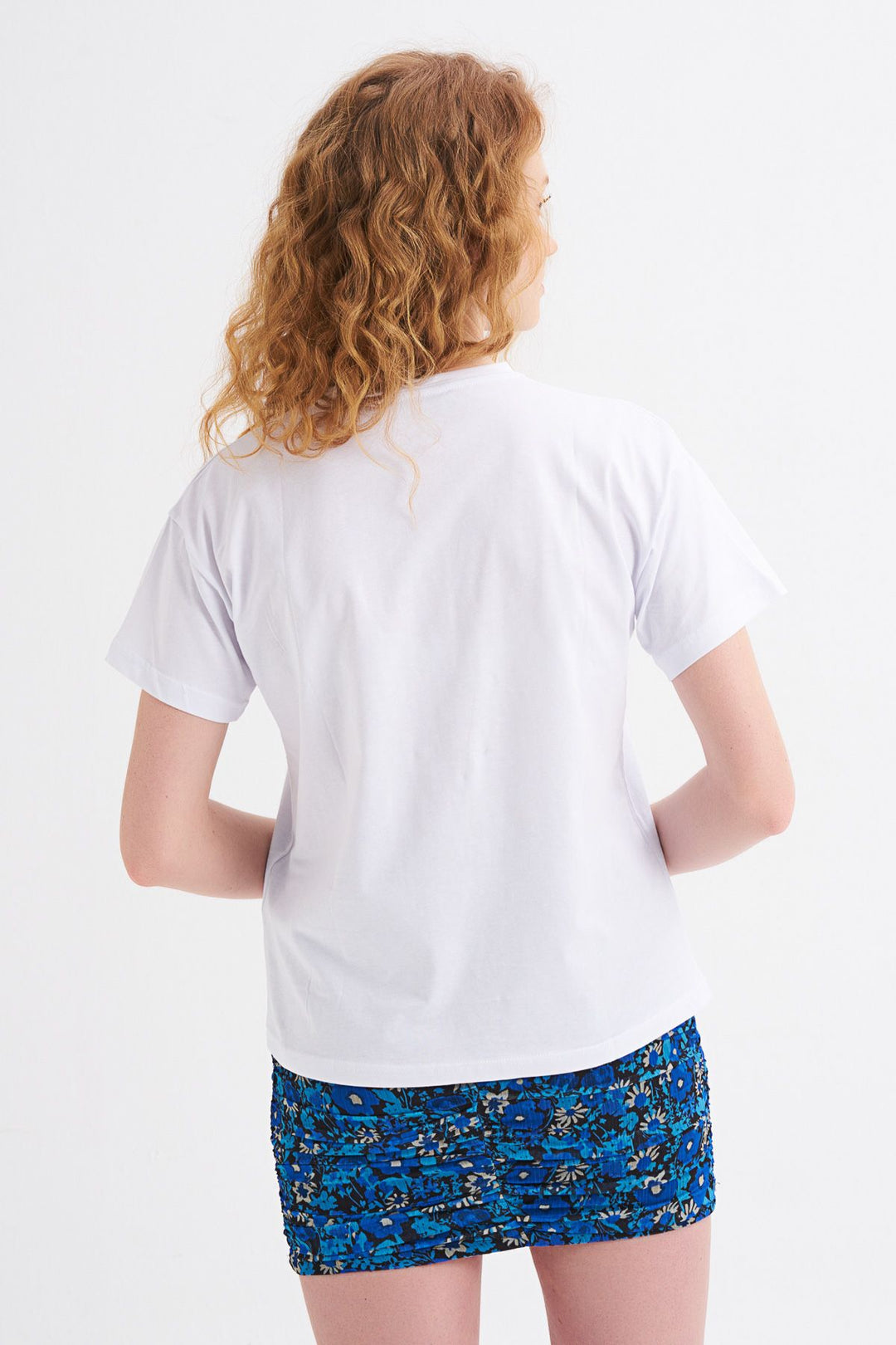 Baskılı Tişört Beyaz