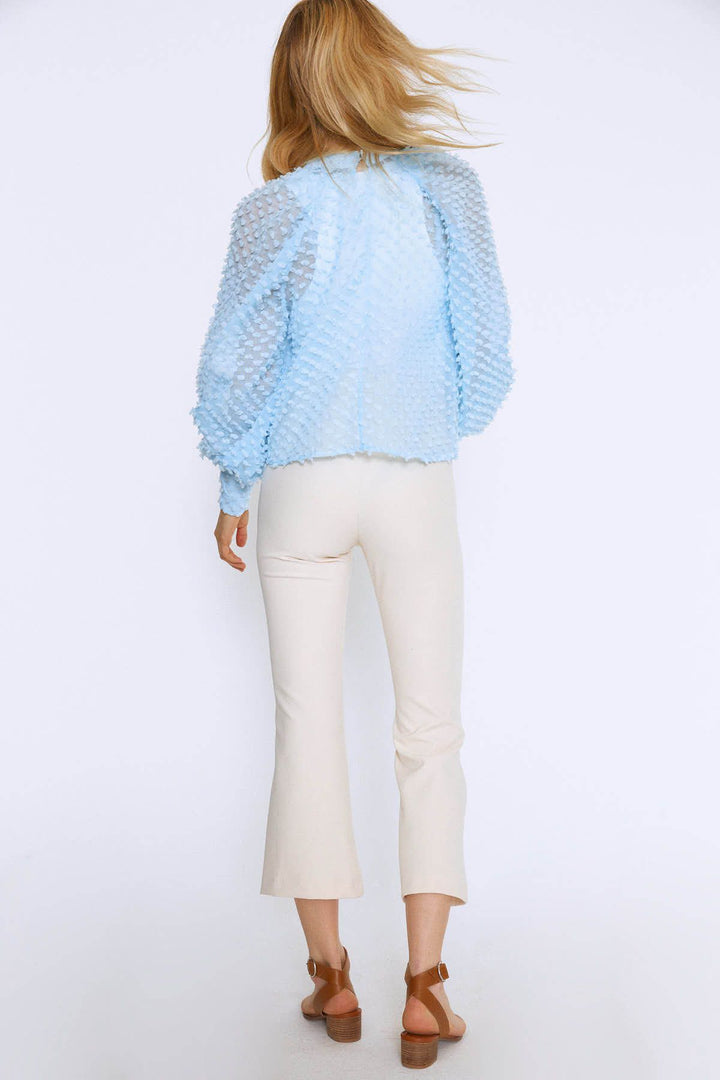 Balloon Sleeve Blouse Baby Blue