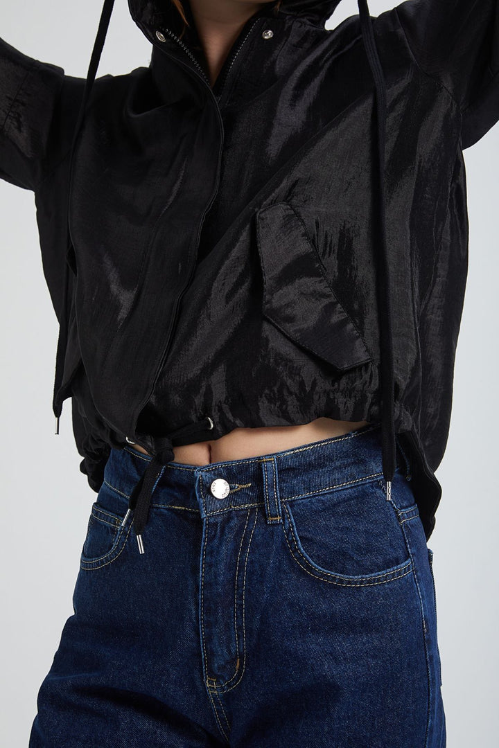 Kapüşonlu Ceket Siyah