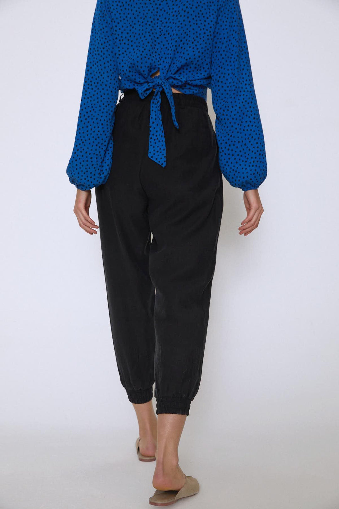 Paçası Lastikli Jogger Pantolon Siyah