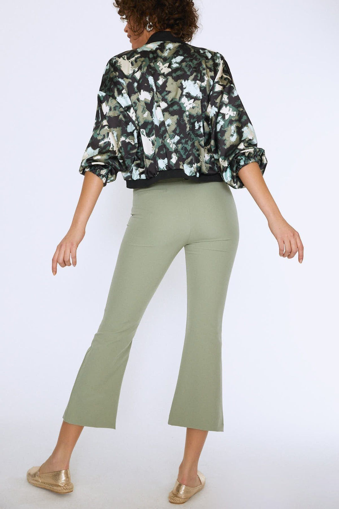 Pocket Bomber Jacket Khaki