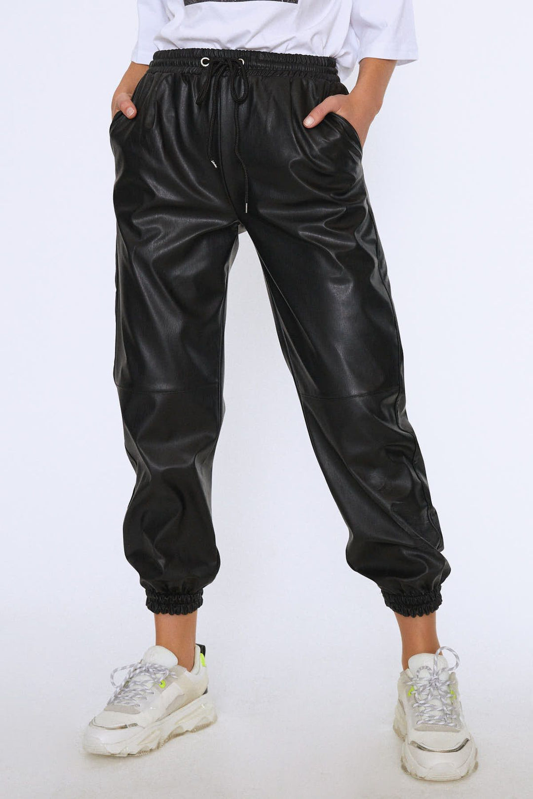 Beli Lastikli Jogger Pantolon Siyah