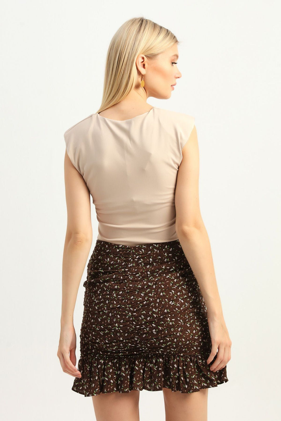 Waistcoat Bodysuit Beige